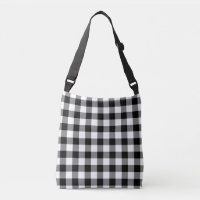 All-Over-Print Black and White Gingham Pattern