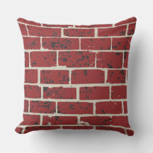 all over print brick tile pillow