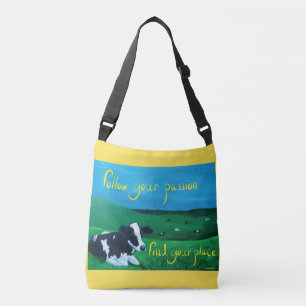 All over print cross body bag