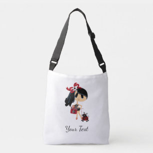 All-Over-Print Cross Body Bag, Medium Crossbody Bag