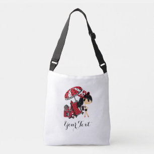 All-Over-Print Cross Body Bag, Medium Crossbody Bag