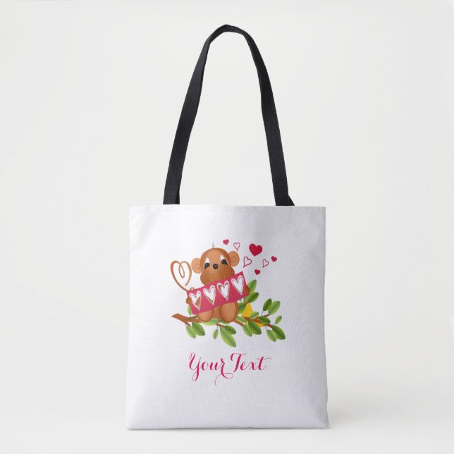 All-Over-Print Cross Body Bag, Medium Tote Bag (Front)