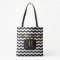 All Over Print Gold, White & Black Chevron Design