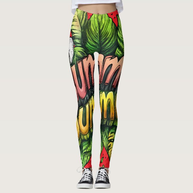 All-Over Print Leggings (Front)