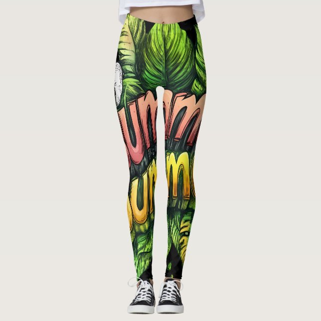 All-Over Print Leggings (Front)