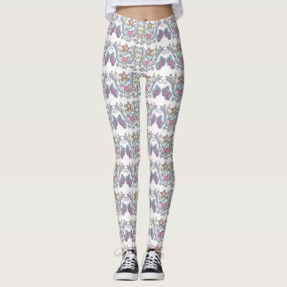 All-Over-Print Leggings Wing Heart Star Design