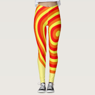 All Over Print Leggings with Circular Design