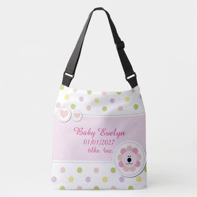 All Over Print Personalised Baby Tote Shoulder Bag (Front)