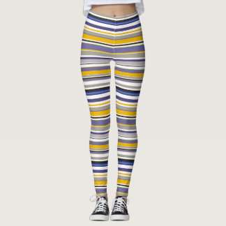 All-over print Striped Leggings