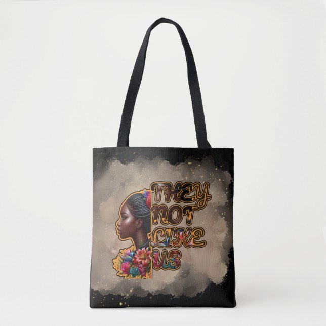 All-Over-Print Tote Bag, Medium – They Not Like Us Bag (Front)