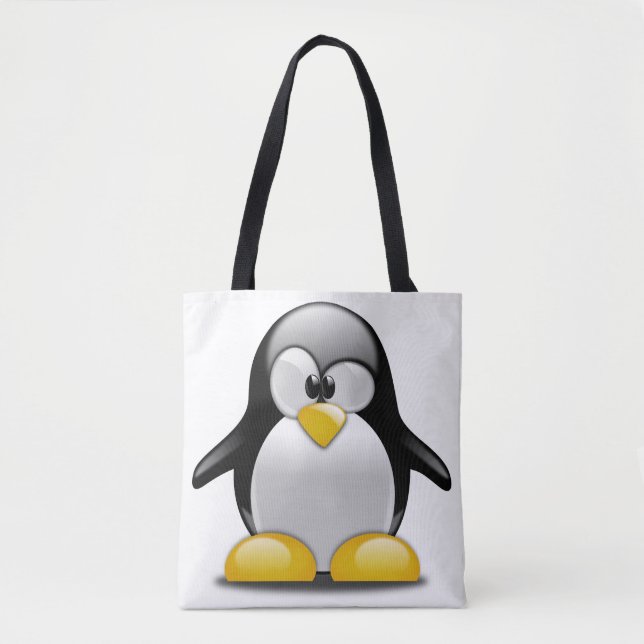 All-Over-Print Tote Bag. Penguin. Bag (Front)