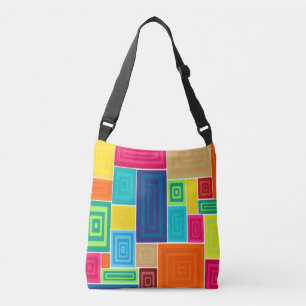 All Over Rectangles Crossbody Bag