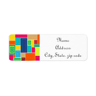 All Over Rectangles Return Address Label