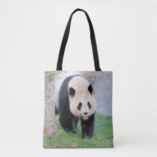 All over tote bag. Photo giant panda, panda geant. Bag
