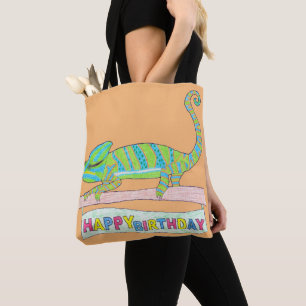 All-Over Tote - Birthday Chameleon (orange) Bag