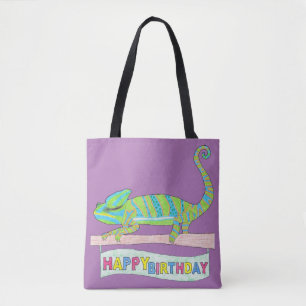 All-Over Tote - Birthday Chameleon (purple) Bag