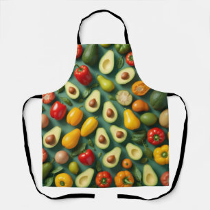 All Over Vegetables  Apron