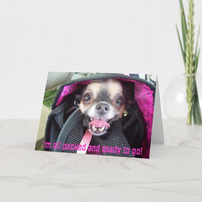 All packed and ready to go card (Front)