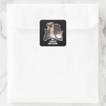 All Pawts Welcome Classic Round Stickers