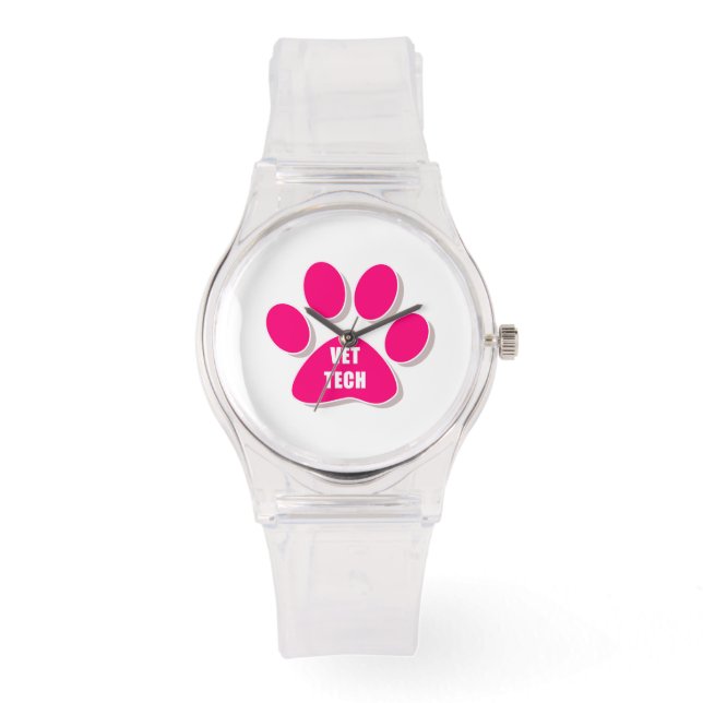 ALL PINK! VET TECH WATCH (Front)