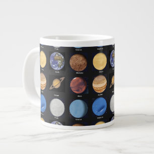 All Planets Science Photos With Names Large Coffee Mug