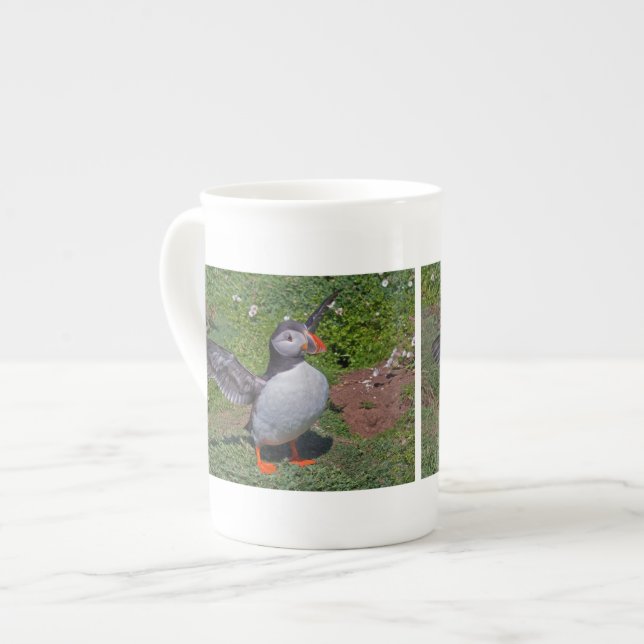 All Puffed Up Bone China Mug (Front Left)