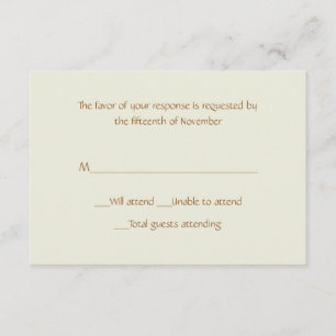 All Purpose Sand Response Card