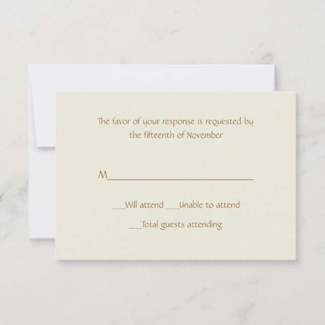 All Purpose Sand Response Card (Front)