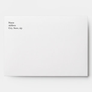 All Purpose Yellow and White Invitation Envelope