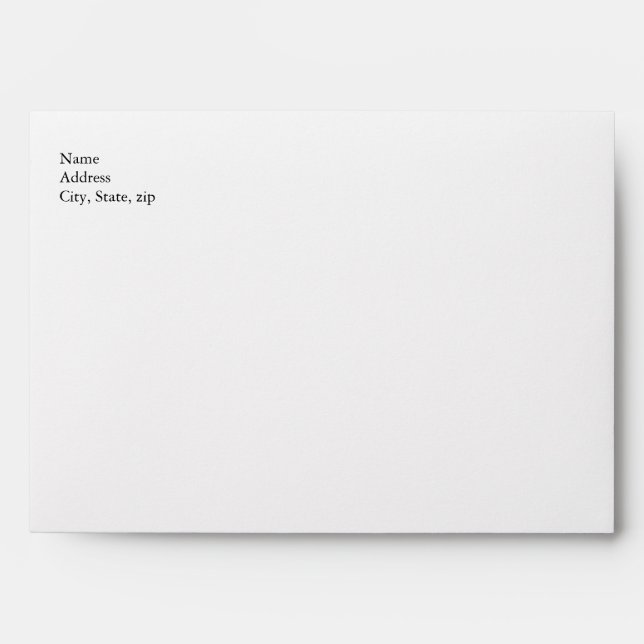 All Purpose Yellow and White Invitation Envelope (Front)