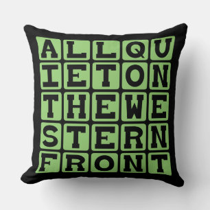 All Quiet On The Western Front, Erich Remarque Cushion