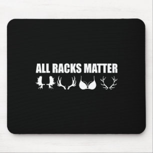 All Racks Funny Hunting Lover Deer Antlers Adult  Mouse Pad