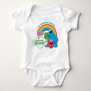 All Rainbows Lead to Sesame Street Baby Bodysuit