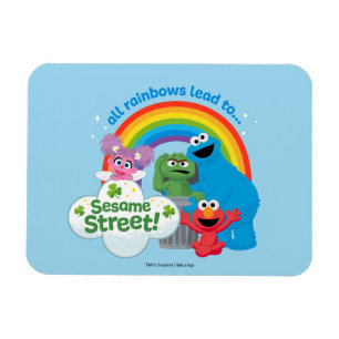 All Rainbows Lead to Sesame Street Magnet