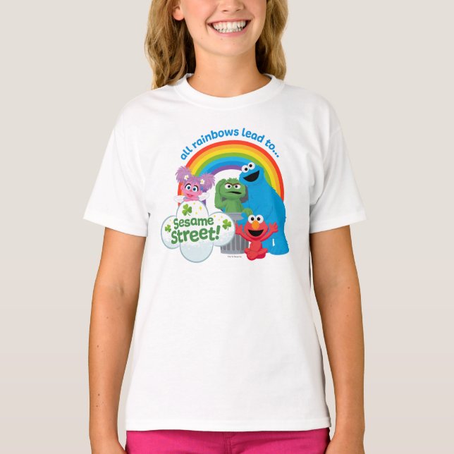 All Rainbows Lead to Sesame Street T-Shirt (Front)