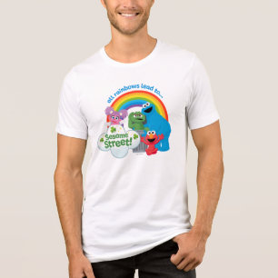 All Rainbows Lead to Sesame Street Tri-Blend Shirt