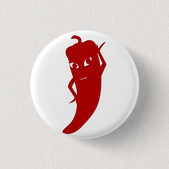 All Red Hot Pepper Diva 3 Cm Round Badge (Front)