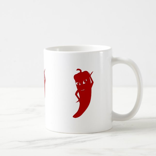 All Red Hot Pepper Diva Coffee Mug (Right)