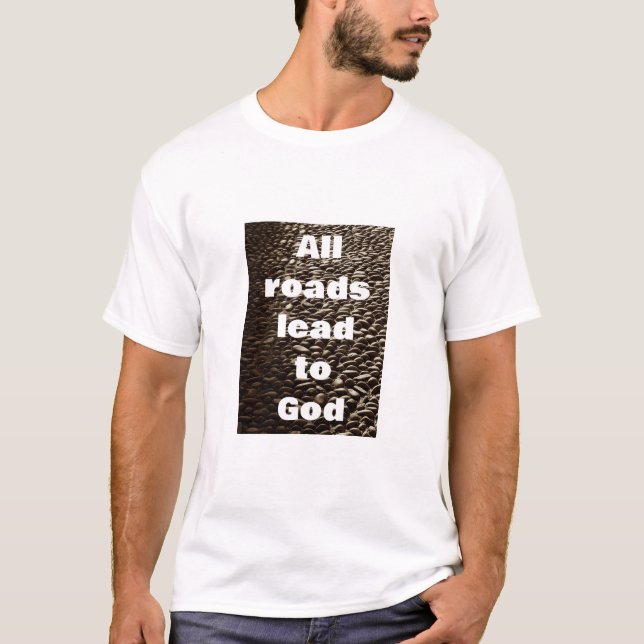All Roads - cobble (light) T-Shirt (Front)