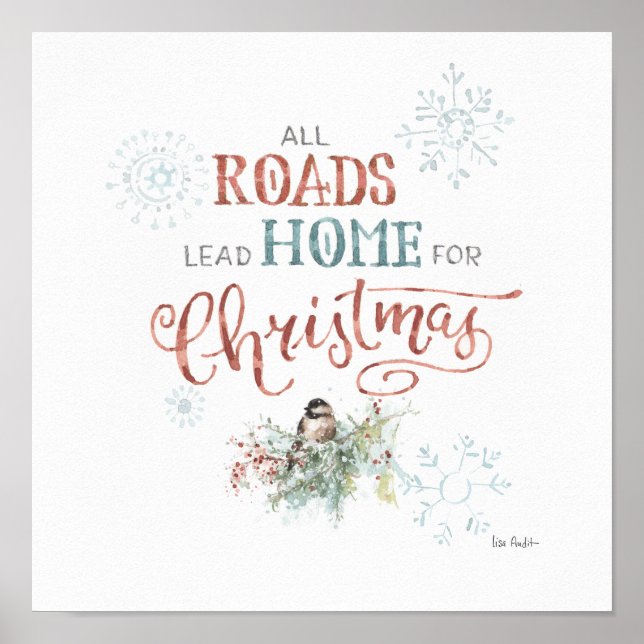 All Roads Lead Home for Christmas Poster (Front)