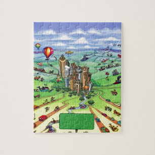 All Roads lead to Atlanta Georgia Jigsaw Puzzle