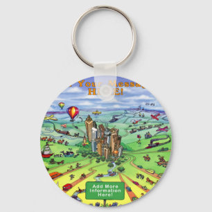 All Roads lead to Atlanta Georgia Key Ring