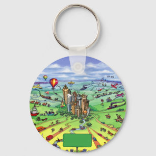 All Roads lead to Atlanta Georgia Key Ring