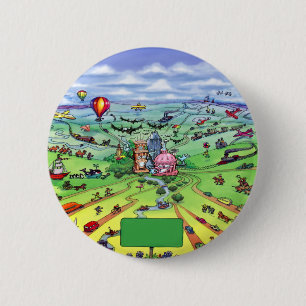 All Roads Lead to Austin Texas 6 Cm Round Badge