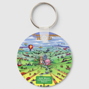All Roads Lead to Austin Texas Key Ring