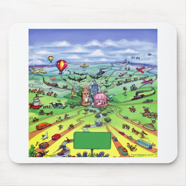 All Roads Lead to Austin Texas Mouse Pad (Front)
