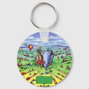 All Roads lead to Dallas Texas Key Ring