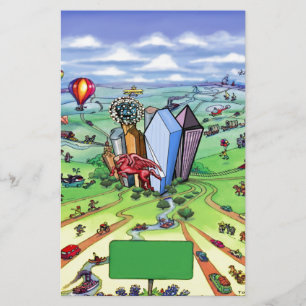 All Roads lead to Dallas Texas Stationery