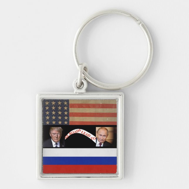 All Roads Lead to Putin Keychain (Front)