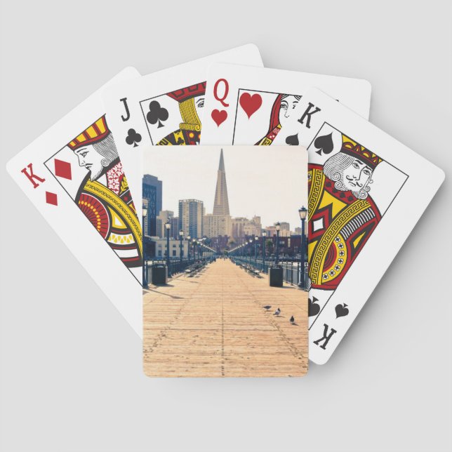 All roads lead to pyramid. playing cards (Back)